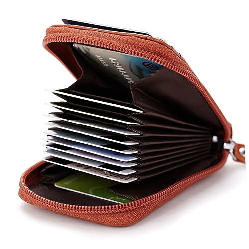 BESPORTBLE Reißverschluss-geldbörse Aus Echtleder Kartenetui Mit Organizer Für Kleingeld Und Münzen Passend Für Damen Und Herren Für Unterwegs von BESPORTBLE