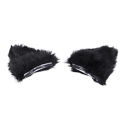 BESPORTBLE Katzenohren Haarspange Plüsch Cosplay Mädchen Ohr Clip Haar Styling Party Festzug Accessoires von BESPORTBLE