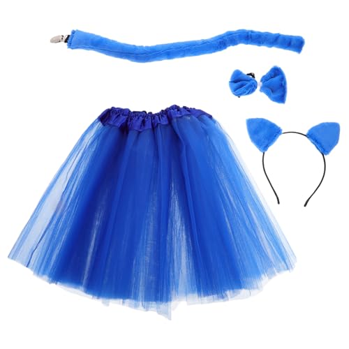 BESPORTBLE Katzenohren Haarreif Und -set Für Junge Mädchen Cosplay Flauschiges Stirnband Mit Ohren Und Kostümzubehör Für Partys Und Verkleidungen von BESPORTBLE