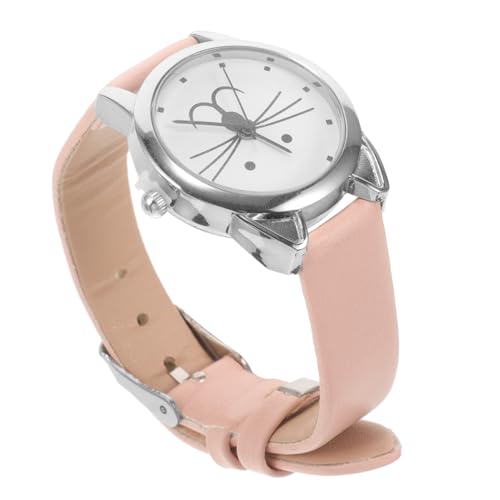 BESPORTBLE Katzenquarz Uhr digital betrachten Damen Teenager Uhr im Katzendesign Mädchenuhren im Alter von 11–15 Jahren Kinderuhren für Mädchen ab 18 Jahren Metall Rosa von BESPORTBLE