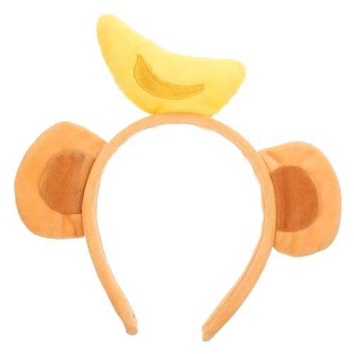 BESPORTBLE Kawaii Affenohr Haarreif Niedliches Tierkopfschmuck für Fasching Cosplay Geburtstagsfeiern und Feiern Vielseitiges Accessoire mit Liebevollem Design und Dekorativer Wirkung von BESPORTBLE