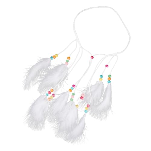 BESPORTBLE Kette Kopfschmuck Plume Stirnband Dekorative Haar Kette Plume Haar Zubehör Stilvolle Stirnbänder Für Damen Modische Stirnbänder Für Damen von BESPORTBLE