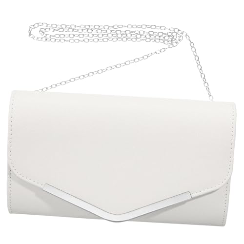 BESPORTBLE Kette Umschlagtasche Sling Trendy Clutch Taschen Für Frauen Hochzeit Basic Abend Handtasche Schulter Mädchen Mode Clutch Bankett Braut Klassische Geldbörse Glänzend Fanny von BESPORTBLE