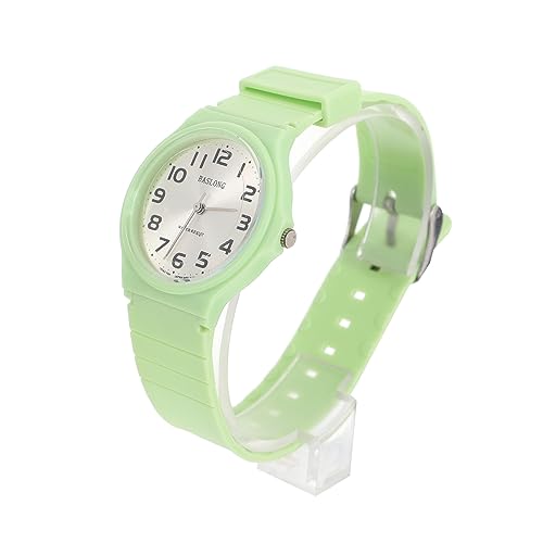 BESPORTBLE Casual wasserdichte Quarzuhr Für Junge Mädchen Und Schüler Einfache Analoge Uhr Mit Verstellbarem Armband Grün Lernen Der Uhrzeit Für Und von BESPORTBLE