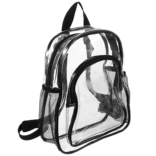 BESPORTBLE Transparenter Rucksack Aus PVC Durchsichtige Tasche Für Damen Und Herren Stadionzugelassener Rucksack Mit Mittlerer Kapazität Für Einkaufen Reisen Und Alltag von BESPORTBLE