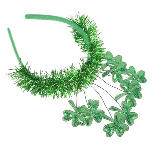 BESPORTBLE Kleeblatt Stirnband Für St Patrick's Day Lustiges Haaraccessoire Mit Tinsel Leicht Und Bequem Für Frauen Für Partys Und Feierlichkeiten von BESPORTBLE