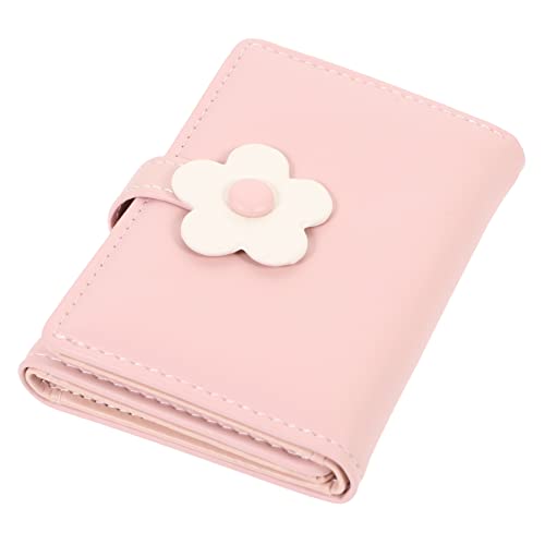 BESPORTBLE Kleine Damen Brieftasche Dreifach Gefaltete Geldbörse Aus PU Leder Mit Blumenmuster Für Mädchen Und Frauen Kompakte Geldbörse Mit Mehreren Kartenfächern Modisch von BESPORTBLE