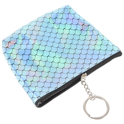 BESPORTBLE Kleine Geldbörse Mit Reißverschluss Clutch Für Damen Fischschuppenmuster Pu- Für Karten Münzen Und Kleine Gegenstände Modisches Accessoire von BESPORTBLE