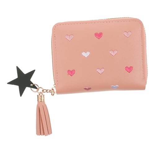 BESPORTBLE Kleiner Geldbeutel Aus Kunstleder Für Damen Münztasche Mit Reißverschluss Kartenetui Damengeldbörse Zum Einkaufen Und Reisen von BESPORTBLE