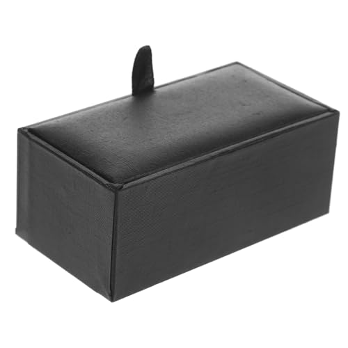 BESPORTBLE Kleine Schwarze Geschenkbox für Krawattenklammern und Manschettenknöpfe Schmuckschachtel Langlebige Aufbewahrung für Männer und Freunde von BESPORTBLE