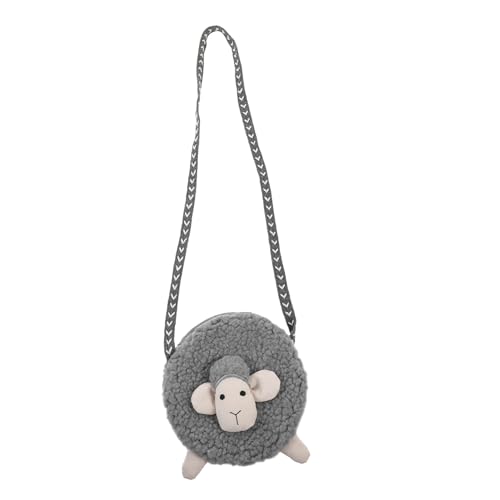 BESPORTBLE Cartoon Schaf Umhängetasche Kleine Damen Schultertasche Münztasche Wechseltasche Geldaufbewahrungstasche Tragbar Für Kleingeld Schlüssel Lippenbalsam von BESPORTBLE