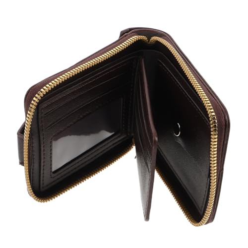 BESPORTBLE Slim Herren Geldbörse Mit Reißverschluss Kompakte Kartenbörse Aus Strapazierfähigem Material Für Tägliche Nutzung Und Reisen von BESPORTBLE