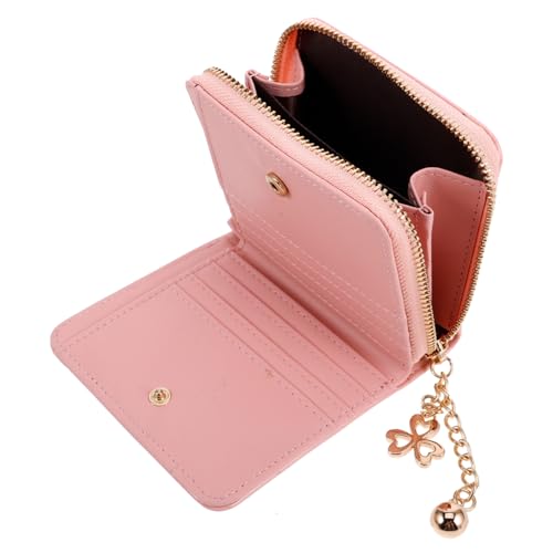 BESPORTBLE Kompakte Akkordeon Münzgeldbörse für Damen Tragbare Clutch Lackleder Multifunktionales Kartenetui mit Münzfach für Reisen und Alltag von BESPORTBLE