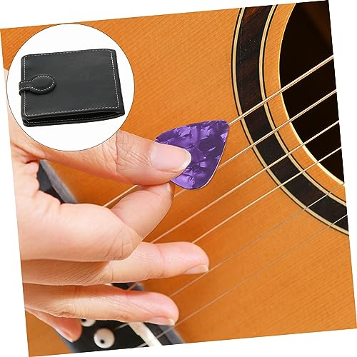 BESPORTBLE Kompakte Gitarren Plektrum Aufbewahrungstasche Leichter Organizer für Gitarre Akustikgitarre Bass und Ukulele Tragbar Modisches Design für Gitarristen und Musikliebhaber von BESPORTBLE