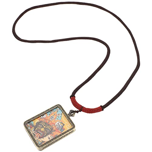 BESPORTBLE Halskette Mit Filigranem Anhänger Aus Hochwertigem Material Für Frauen Und Männer Dekorativer Schmuck Mit Retro-design Und Feiner Verarbeitung von BESPORTBLE