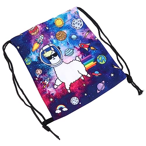 BESPORTBLE Kordelzugbeutel Für Junge Mädchen Bedruckte Aufbewahrungstasche Mit Cartoon-Design Großer Kapazität Leicht Zu Öffnen Und Schließen Für Schule Reisen Und Alltag von BESPORTBLE