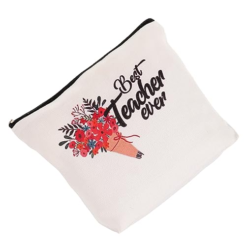 BESPORTBLE Kosmetiktasche Mit Aufschrift Anerkennung Für Lehrer Reise-Make-up-Tasche Aus Tragbarer Kulturbeutel Für Frauen von BESPORTBLE