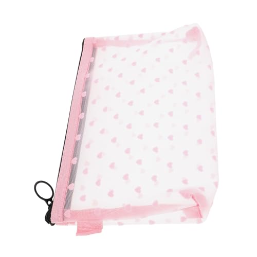 BESPORTBLE Netz-Reisetasche Für Make-up Und Toilettenartikel Kleine Transparente Reißverschlusstasche Make-up-Organizer Aus Nylonnetzmaterial Tragbar Und Atmungsaktiv Für Reisen Und Alltag von BESPORTBLE
