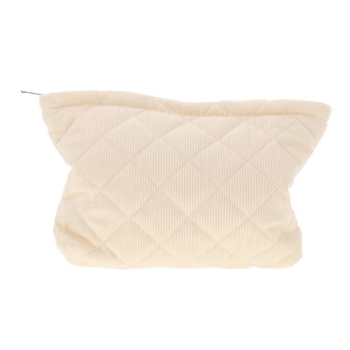 BESPORTBLE Kosmetiktasche Mit Karomuster Großes Fassungsvermögen Aufbewahrungstasche Für Make-up Und Toilettenartikel Cordtasche Mit Steppung Reißverschlusstasche Für Damen Und Mädchen von BESPORTBLE