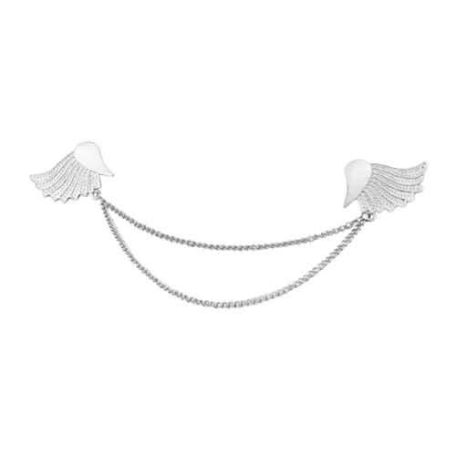 BESPORTBLE Kragenbrosche Legierung Eleganter Kragenstift für Männer Frauen Silberfarbener Pin für Shirts Kleidung Stilvolles Accessoire von BESPORTBLE