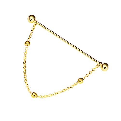 BESPORTBLE Kragenstift mit Kette Krawattennadel für Männer Hemdelemente für Formelle Lässige Anlässe Langlebige Brosche für Besondere Anlässe von BESPORTBLE