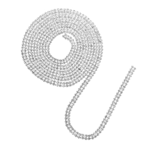 BESPORTBLE Strasskette Zum Basteln Dekoratives Strassdekor Bastelzubehör Für Heimwerkerarbeiten Diy-schmuck Für Kleidung Und Taschen Multifunktionale Strasskette Für Verschiedene Projekte von BESPORTBLE