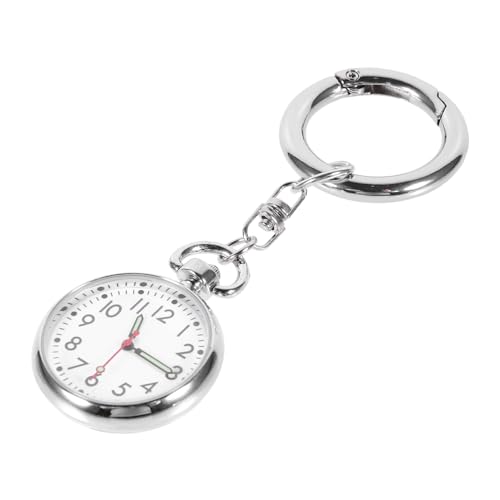 BESPORTBLE Hängende Taschenuhr Mit Quarzwerk Tragbare Uhr Für Krankenschwestern Silber Ablesbar Dank Supertransparentem Und Leuchtenden Zeigern BESPORTBLE Hängende Taschenuhr Mit Quarzwerk Tragbare Uhr Für Krankenschwestern Silber Ablesbar Dank Supertransparentem Und Leuchtenden Zeigern von BESPORTBLE