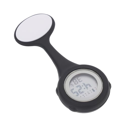 BESPORTBLE Krankenschwester-taschenuhr Abnehmbare Hängeuhr Mit Runden Ziffern Silikon-hülle Zinklegierung Für Langzeitgebrauch Leicht Tragbar Für Tägliche Arbeit von BESPORTBLE