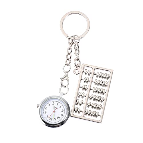 BESPORTBLE Tragbare Schlüsselanhänger Taschenuhr mit Design Metall Quarz Präzise Zeitmessung für Männer und Frauen für von BESPORTBLE