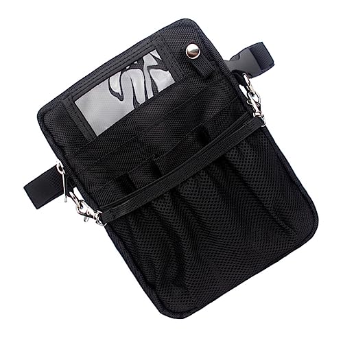 BESPORTBLE Krankenschwestertasche Für Medizinische Werkzeuge Mehrzweck-taillentasche Schwarz Mit Gitterorganisation Für Spülmittel Klebeband Stifte Scheren Und Mehr Robuste Schultertasche Für von BESPORTBLE