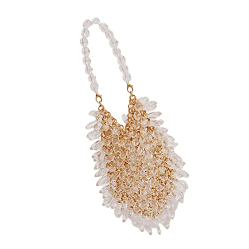 BESPORTBLE Kreative Kettenhandtasche für Damen Perlen Umhängetasche Vielseitig Kombinierbar für Partys Shopping Dating Leicht Perfektes BESPORTBLE Kreative Kettenhandtasche für Damen Perlen Umhängetasche Vielseitig Kombinierbar für Partys Shopping Dating Leicht Perfektes von BESPORTBLE