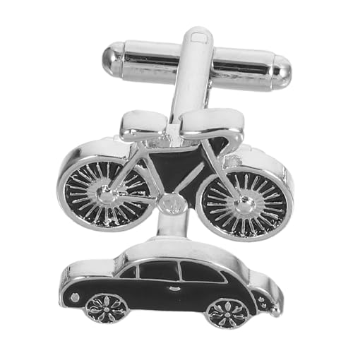 BESPORTBLE Kreative Manschettenknöpfe Auto Fahrrad aus Legierung Herren Schmuck Stilvolle Accessoires für Business Hochzeit und Freizeit Vielseitig Kombinierbar Modernes Design von BESPORTBLE