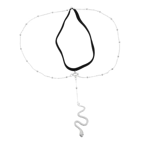 BESPORTBLE Kreative Schlangenkörper Beinkette Für Frauen Silbern Elastisch Mehrschichtig Boho Oberschenkelkette Modischer Schmuck Für Partys Besondere Anlässe von BESPORTBLE