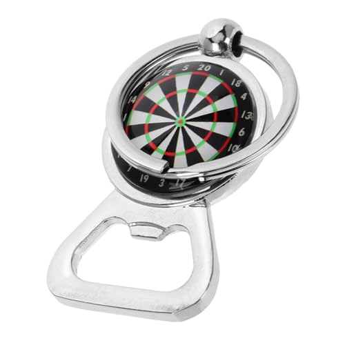 BESPORTBLE Kreativer Metall Flaschenöffner Schlüsselanhänger Dartscheiben Design Cooler Schlüsselbund Für Barkeeper Bar Restaurant Süßer Bieröffner Für Männer von BESPORTBLE