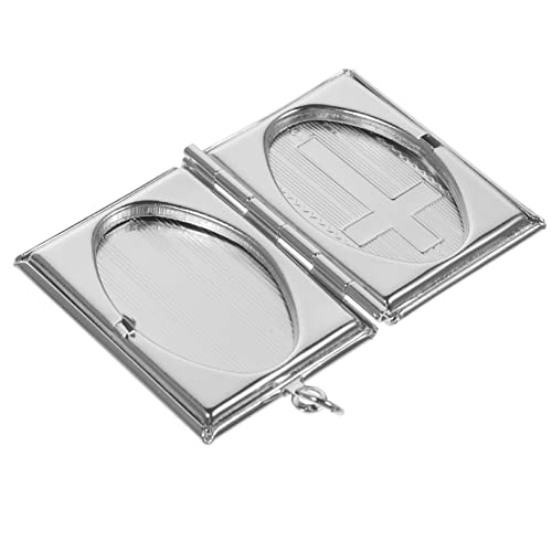 BESPORTBLE Kreuzbox-Halskette silve Schmuckanhänger Schmuck Anhänger mit besonderem Design Halskette Anhänger Silberfarben kreuzen graviert Fotorahmen-Halskettenanhänger DIY-Medaillon Kupfer BESPORTBLE Kreuzbox-Halskette silve Schmuckanhänger Schmuck Anhänger mit besonderem Design Halskette Anhänger Silberfarben kreuzen graviert Fotorahmen-Halskettenanhänger DIY-Medaillon Kupfer von BESPORTBLE