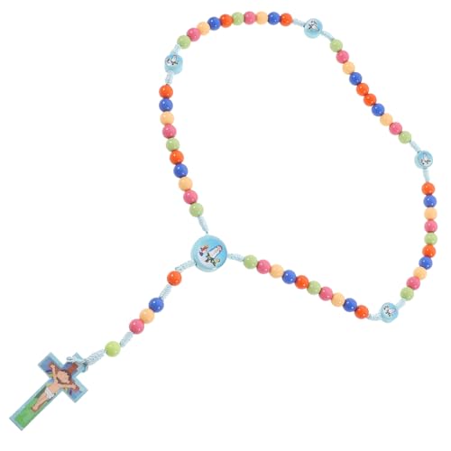 BESPORTBLE Kreuzkette für Damen Bunte Kreuzanhänger Halskette Handgefertigte Schmuckstücke für Anlässe Stilvolles Design für Tag von BESPORTBLE