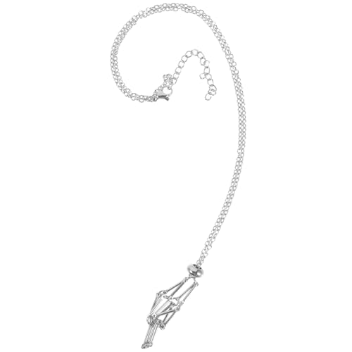 BESPORTBLE Kristallhalter Halskette Mit Verstellbarem Metallkäfig Pendant Für Natürliche Steine Für Diy Schmuckgestaltung Und Elegantes Tragen Passend Für Damen Und Herren BESPORTBLE Kristallhalter Halskette Mit Verstellbarem Metallkäfig Pendant Für Natürliche Steine Für Diy Schmuckgestaltung Und Elegantes Tragen Passend Für Damen Und Herren von BESPORTBLE