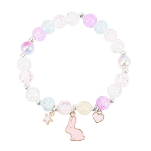 BESPORTBLE Kristallperlen Armband Mit Bunny Charme Buntes Armband Für Mädchen Ideales Zur Jugendweihe Valentinstag Für Freundinnen BESPORTBLE Kristallperlen Armband Mit Bunny Charme Buntes Armband Für Mädchen Ideales Zur Jugendweihe Valentinstag Für Freundinnen von BESPORTBLE