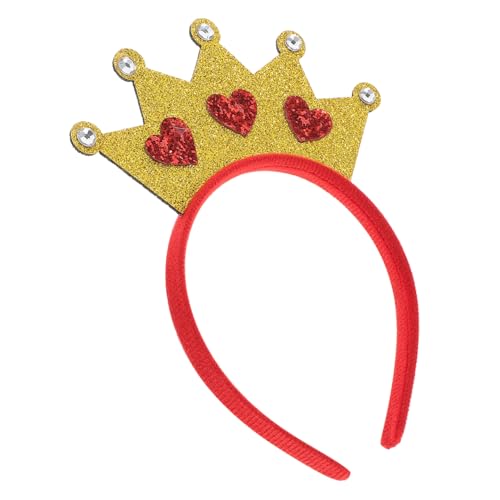BESPORTBLE Herzform Stirnband Aus Kunststoff Und Filz Für Valentinstag Hochzeit Party Kopfbedeckung Für Frauen Mädchen Brautschmuck Haar Accessoire Kinderkopfschmuck von BESPORTBLE