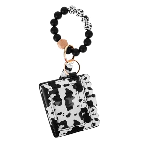 BESPORTBLE Kuh Geldbörse Mit Perlen Geldbörse Clutch Schlüssel Kleine Mini Armbänder Schmale Geldbörse Perlen Geldbörse Kurze Leder Geldbörse Armband Geldbörse Kurze Geldbörse Für von BESPORTBLE
