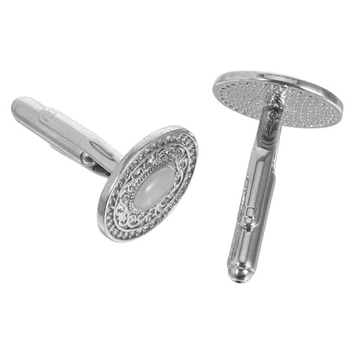 BESPORTBLE Kupfer Manschettenknöpfe mit Kristallbesatz Modische Herren Accessoires für Hemden Langlebig und Stilvoll für Hochzeit Business und Formelle Anlässe von BESPORTBLE