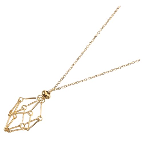 BESPORTBLE Kupferneklace mit Kristallkäfig Verstellbarer Steinhänger Eleganter Schmuck für Frauen für Besondere Anlässe und Outfits von BESPORTBLE