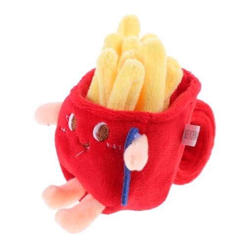 BESPORTBLE Kuscheliges French Fries Slap Armband Plüsch Handgelenkschmuck für Party Kindergeburtstag Dekoration Bequemes Leichtes Wristband Einfach Anzuziehen Tolles für Gäste von BESPORTBLE