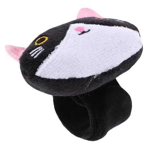 BESPORTBLE Kuscheliges Katzen Snap Armband Plüsch Tier Slap Band Leicht Tragbar Party von BESPORTBLE