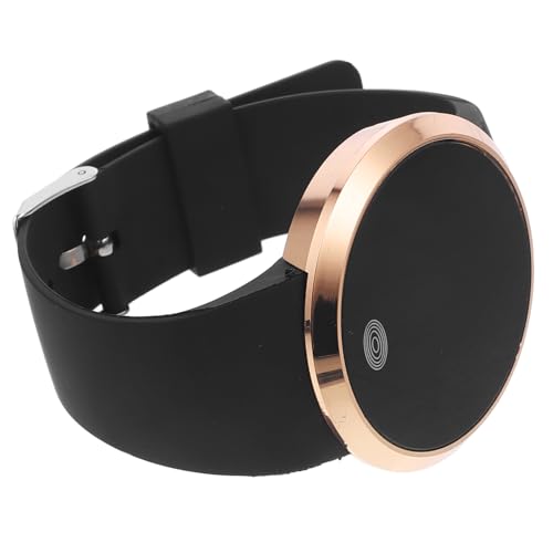 BESPORTBLE Men and Women Led Alloy Digital Watch Touchscreen Armbanduhr Mit Pu-Lederband Für Schwarz von BESPORTBLE