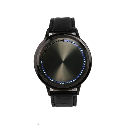 BESPORTBLE LED Touchscreen Uhr mit PU Armband für Herren Frauen Energieeffizient für Täglichen Gebrauch Blutzuckerüberwachung Kompatibel von BESPORTBLE