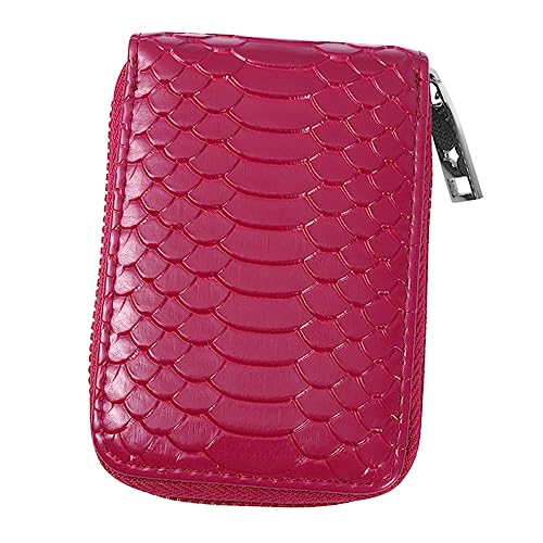 BESPORTBLE Leder Geldbörse Für Herren Multifunktionaler Kartenhalter Mit Reißverschluss Kartenfächer Stilvolles Portemonnaie Rosé Purpur Echtes Leder Mit Elegantem BESPORTBLE Leder Geldbörse Für Herren Multifunktionaler Kartenhalter Mit Reißverschluss Kartenfächer Stilvolles Portemonnaie Rosé Purpur Echtes Leder Mit Elegantem von BESPORTBLE