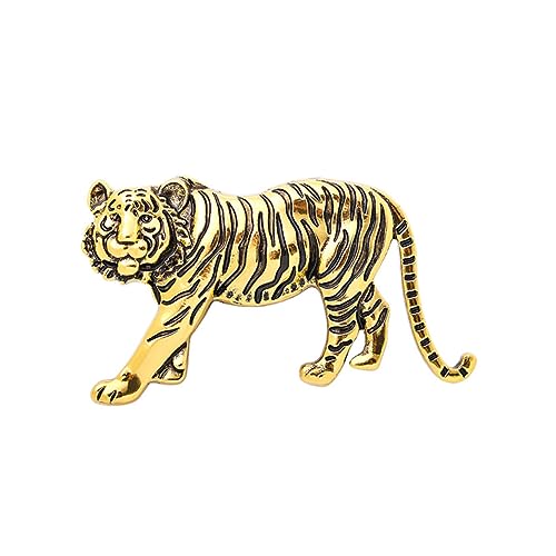 BESPORTBLE Legierungsbrüste Herren Kragenbrosche Anzugkragen Tigerbrosche Tiger-abzeichen-clip Anzug-revers-tiger-abzeichen Mann-tiger-abzeichen Tiger-broschenclip Zinklegierung Golden von BESPORTBLE