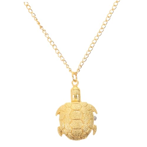 BESPORTBLE Legierungstisch Legierung Schildkröte Taschenuhr Beobachten Sie Accessoires für Männer Pocketwatch -Requisite Valentinstag-Uhr Pass auf Papa auf antike Uhr Golden von BESPORTBLE