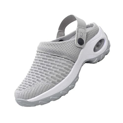 BESPORTBLE Leichte Damen Sandalen mit Atmungsaktivem Mesh Rutschfeste Sohlen Weiche Polsterung und Stabilem Fersenbereich Bequeme Casual Schuhe für Alltag und Langes Gehen von BESPORTBLE